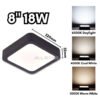 LED Surface Downlight 12W 18W 24W Mounted Ceiling Lights Down Light Home Lighting Lampu Siling Rumah Black Frame
