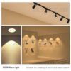 Slim LED Recess Aluminum Downlight 10W 12W 18W Lampu LED Downlight 4inch 6inch 8inch Round / Square