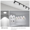 Slim LED Recess Aluminum Downlight 10W 12W 18W Lampu LED Downlight 4inch 6inch 8inch Round / Square