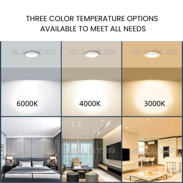 LED Recessed Downlight 12W 20W 24W Down Light Siling Ceiling Round Square Room Lights Lighting Lampu Rumah White