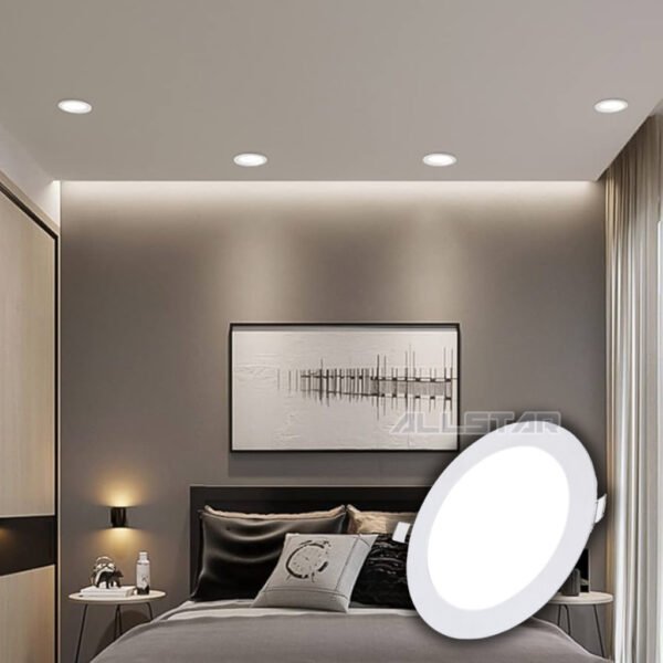 Slim LED Recess Aluminum Downlight 10W 12W 18W Lampu LED Downlight 4inch 6inch 8inch Round / Square