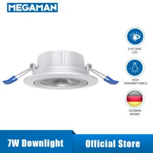 Megaman LED Spotlight 5W/7W Downlight Panel Slim Ceiling Energy Saving Home (3000K/4000K/6500K)