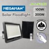 Megaman Solar LED Floodlight IP65 Outdoor Light 100W 200W 400W 600W Solar Power 6500K 3000K