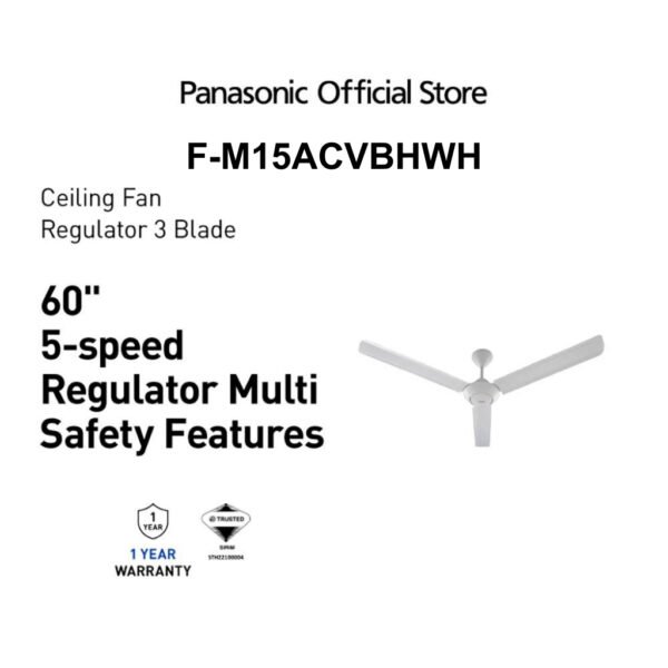 Panasonic Ceiling Fan 5-Speed Regulator F-M15A0