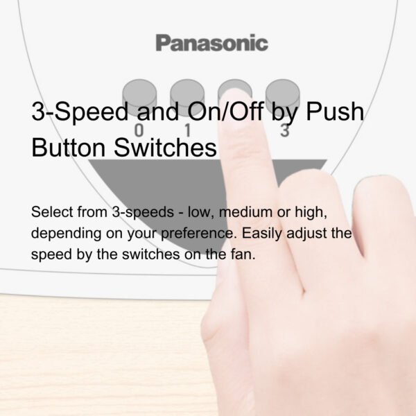 Panasonic / BOSS Table Fan 3 Speed On/Off Switch (16") F-MN404 /12" 16" INCH 3 SPEED 3 BLADE Boss Table Fan Kipas Meja