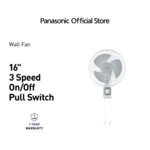 Panasonic Wall Fan 3 Speed On/Off Switch (16") F-MU408