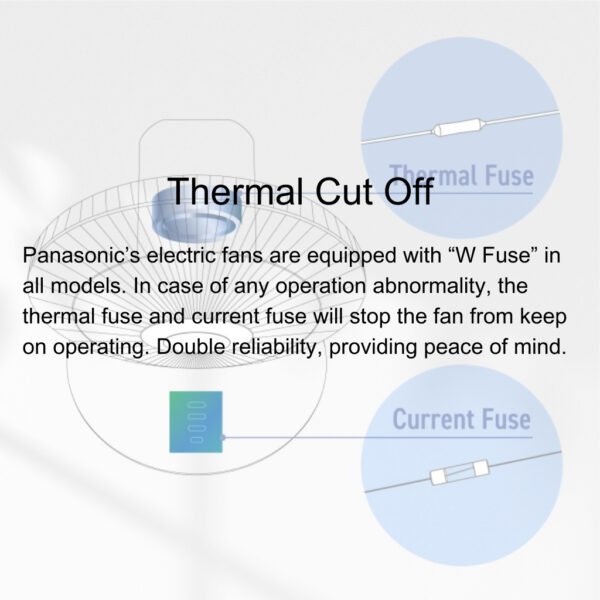 Panasonic Wall Fan 3 Speed On/Off Switch (16") F-MU408