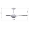 Panasonic BAYU 3 Blades Ceiling Fan (56") F-M14CF / F-M14CFVBHH with Remote Control