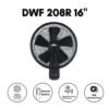 【READY STOCK】DEKA 16" WALL FAN DWF208R REMOTE CONTROL DWF108 PULL STRING CONTROL FAN Kipas Dinding Remote