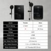 Deka Water Heater Instant Shower Set Pump Miizu Premio Nero Matt Black Hot Cool Home Bathroom