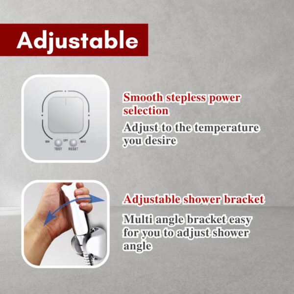 Deka Water Heater Instant Shower Set Pump Miizu Premio Nero Matt Black Hot Cool Home Bathroom