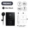 Deka Water Heater Instant Shower Set Pump Miizu Premio Nero Matt Black Hot Cool Home Bathroom