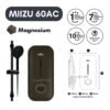 Deka Water Heater Instant Shower Set Pump Miizu Premio Nero Matt Black Hot Cool Home Bathroom