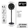 【NEW】DEKA FIERO JETTO A10RC JETTO SF-B30RC 9" 5 Blades 5 Speeds with R/C DC Motor Wall Fan Stand Fan Kipas Berdiri