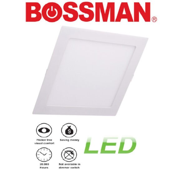 BOSSMAN LED Downlight 9W 12W Lampu Siling Rumah Round Down Light Square Day Down Light 4" 6'' (2 years warranty)