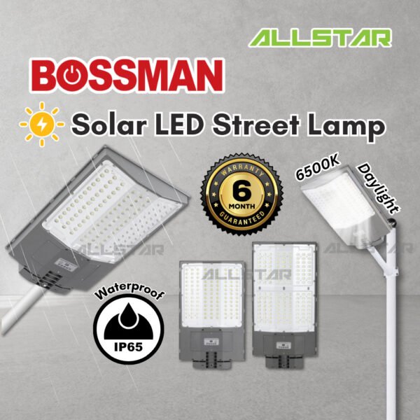 Bossman LED Solar Street Lantern 800W 1000W Waterproof 6500K Outdoor Light Street Light