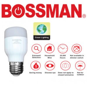 BOSSMAN 6/18 W SUPER BRIGHT LED BULB E27 GLOBE BULB SQUARE BULB MENTOL TERANG RUANG TAMU BILIK OUTDOOR INDOOR LIGHT