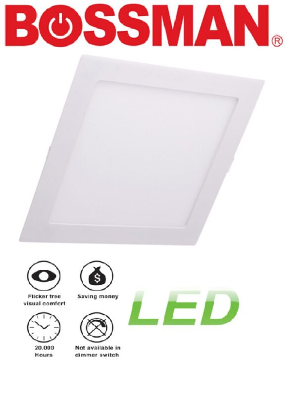 BOSSMAN LED Downlight 9W 12W Lampu Siling Rumah Round Down Light Square Day Down Light 4" 6'' (2 years warranty)