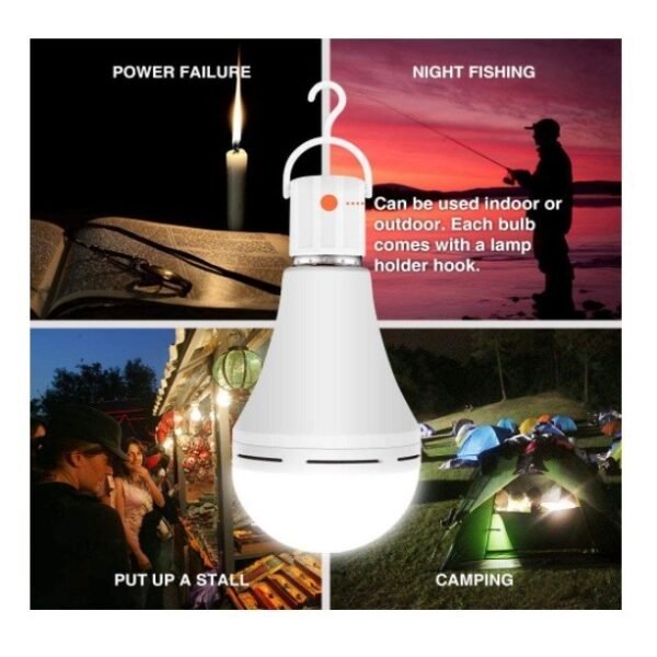 69e2dcefeadad_1776475376.jpg BOSSMAN Rechargeable LED Light Bulb 18 W USB Portable Lamp for Emergency, Camping, Night Market Lampu Malam Kecemasan