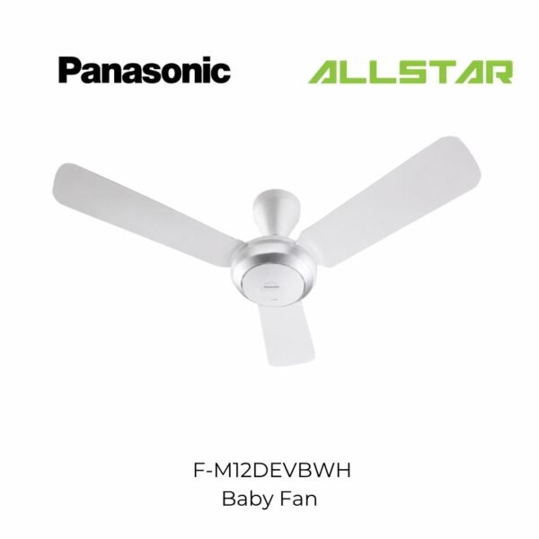 Panasonic Baby Fan F-M12DEVBWH (48") Hook Ceiling Fan(Kipas Siling)(White Colour)