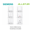11 🔥SIRIM🔥SIEMENS DELTA® Relfa SERIES SWITCHES & SOCKET OUTLET SIRIM APPROVED (WHITE)