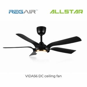 113 REGAIR VIDA56 DC ceiling fan with light 5Blade 16Speed Remote control 5 years warranty