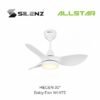 SILENZ HEGEN 30" DC Motor Remote Mini LED White Ceiling Fan (5 Years Warranty)