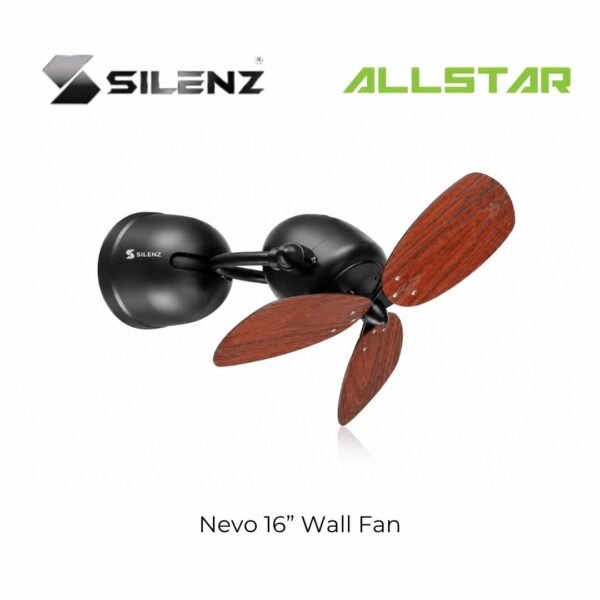 119 SILENZ Nevo 16” Wall Fan Remote Control Swing function