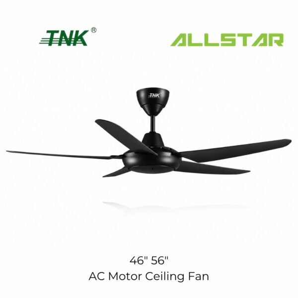 TNK 46" 56" Remote Control Super Save Electric Ceiling fan 5 Speed Remote Control Kipas 99% Strong Wind