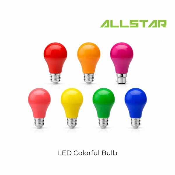 Fast Delivery⚡A60 Color Bulb 7W RED YELLOW GREEN PURPLE BLUE E27 LAMPU RAYA DECOR BULB LIGHT CHRISTMAS LIGHT FESTIVAL