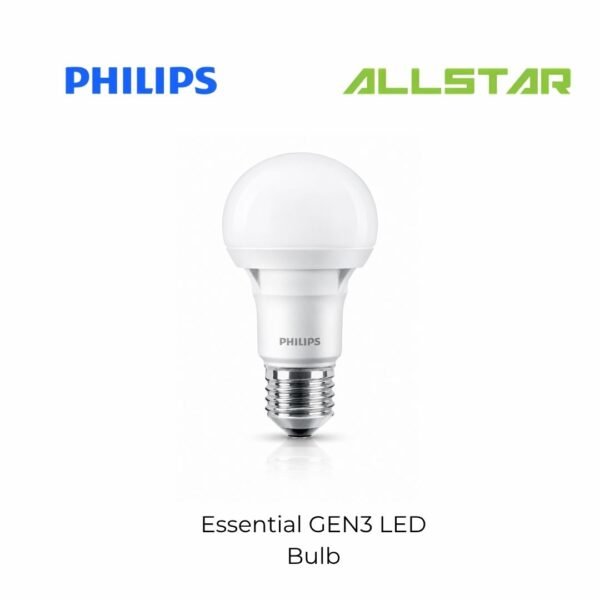 PHILIPS Mentol E27 (3Pcs Package) - [7W] Essential LED Bulb (6500K Daylight) (540LM)
