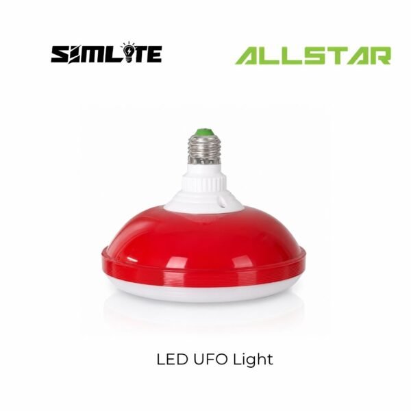 SUMLITE UFO LED LIGHT BULB E27 20W DAYLIGHT 6500K LAMPU UFO, SPECIAL DESIGN FOR LIGHT BULB, RED COLOR BODY FRAME