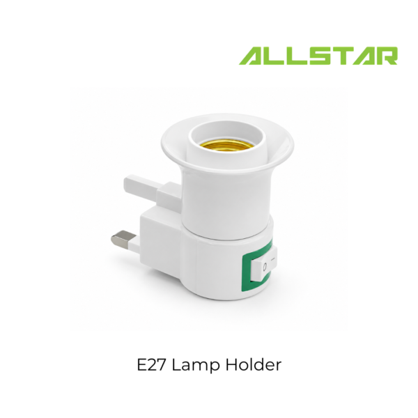 😇Night lamp😇 3 pin plug with e27 lamp holder e27 base pemegang lampu socket suis