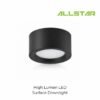 204 Surface Mount 20W/28W 6"/7" Black Frame Lampu LED Surface Downlight Lampu Siling Daylight Cool White