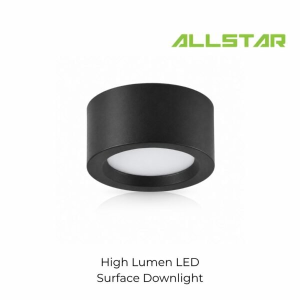 204 Surface Mount 20W/28W 6"/7" Black Frame Lampu LED Surface Downlight Lampu Siling Daylight Cool White