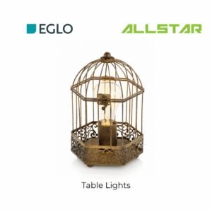 EGLO HARLING Table Lights Vintage Lamp E27 (Table Luminaire; Steel, Rust-Coloured)