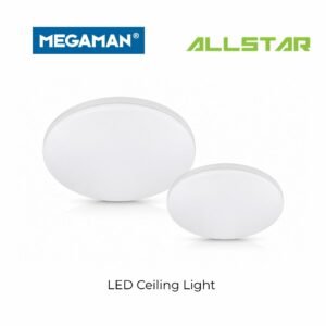 MEGAMAN MXL1075 LED Round Surface Ceiling Light 24W/36W 12"/14" (White) [6500K/3in1 Colour] || Surface Downlight
