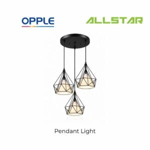 Opple Pendant Light Lampu Gantung Hiasan Vintage Brown Loft Diamond Retro Modern