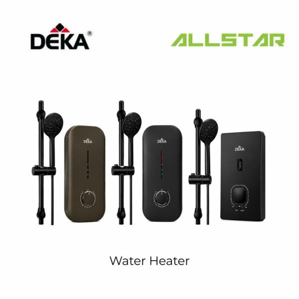 Deka Water Heater Instant Shower Set Pump Miizu Premio Nero Matt Black Hot Cool Home Bathroom