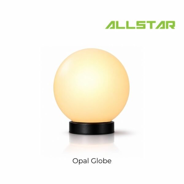 222 6/8/10/12/16-inch Opal Globe Outdoor Lamp, Gate Light, Pillar Light, Lampu Pagar, Globe Light Weather Proof E27 Holder