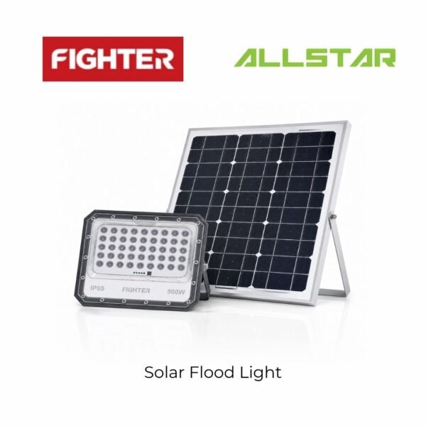 FIGHTER IP65 6500K LED SOLAR FLOODLIGHT C/W REMOTE CONTROL [100W/300/500W] (READY STOCK)