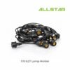 247 Waterproof 10MTR X10 E27 Lamp Holder Outdoor LED String Light Cafe Garden Weatherproof Hanging Bulb Socket Patio Raya