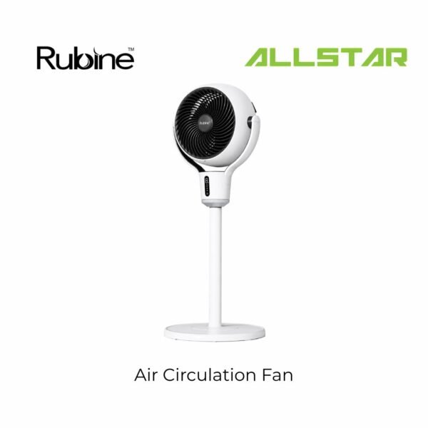 Rubine 4-in-1 Adjustable High-torque Spiral Blades Touch Screen Display Panel Air Circulation Fan - ROF-ROTERA-MW