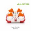Cute Chicken Ice Pop Molds Set BPA Free DIY Ice Cream Maker Cartoon Popsicle Mold with Lid Easy Release for Kids
