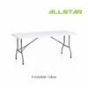 Foldable Table Honeycomb Structure Heavy Duty Portable Picnic Table Reinforced Steel Frame Space Saving Home Outdoor Use