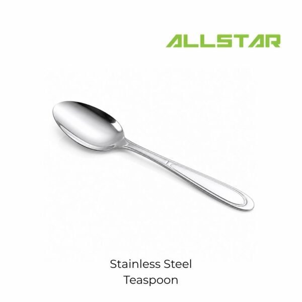 SABLE Stainless Steel Teaspoon 12pcs Set Mirror Polish Durable Rust Resistant Tea Spoon Tableware
