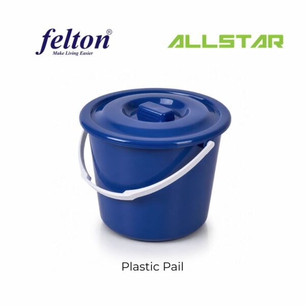 Felton Small Plastic Pail with Cover 4L FD2873 (Random Color)