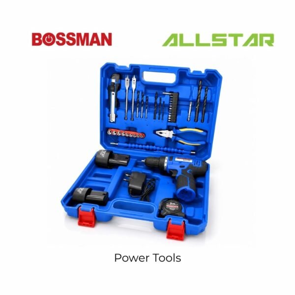 304 BOSSMAN BDX12-KIT 12V Rechargeable POWER DRILL COMPLETE SET
