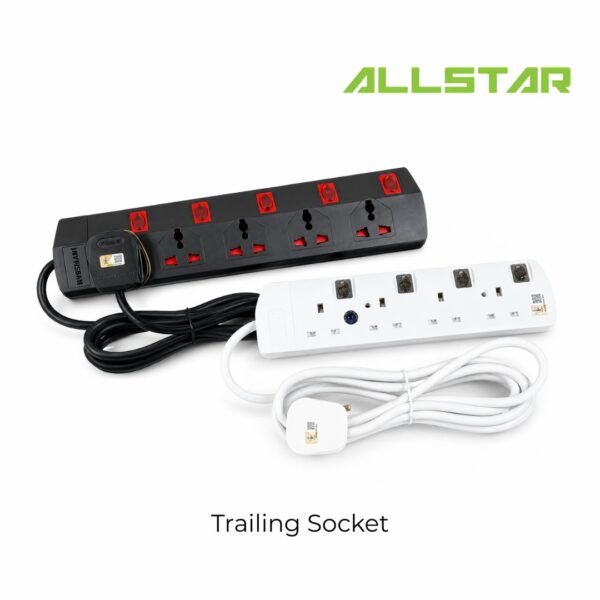 【SIRIM】Trailing Socket 3/4/5 Way 2/5 Meter Premium Extension Socket Heavy Duty Wire Plug 1500W Load