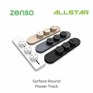 41 ZENSO Qline Power Track 400mm 600mm 1000mm 13A Flat Universal 20W Fast Charging Type A+C Adaptor Round Track